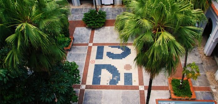 Patio del Instituto Superior de Diseño