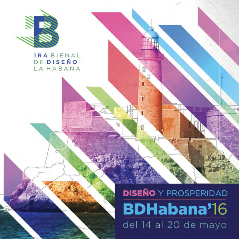 Gráfica de la primera Bienal de Diseño de La Habana. 
