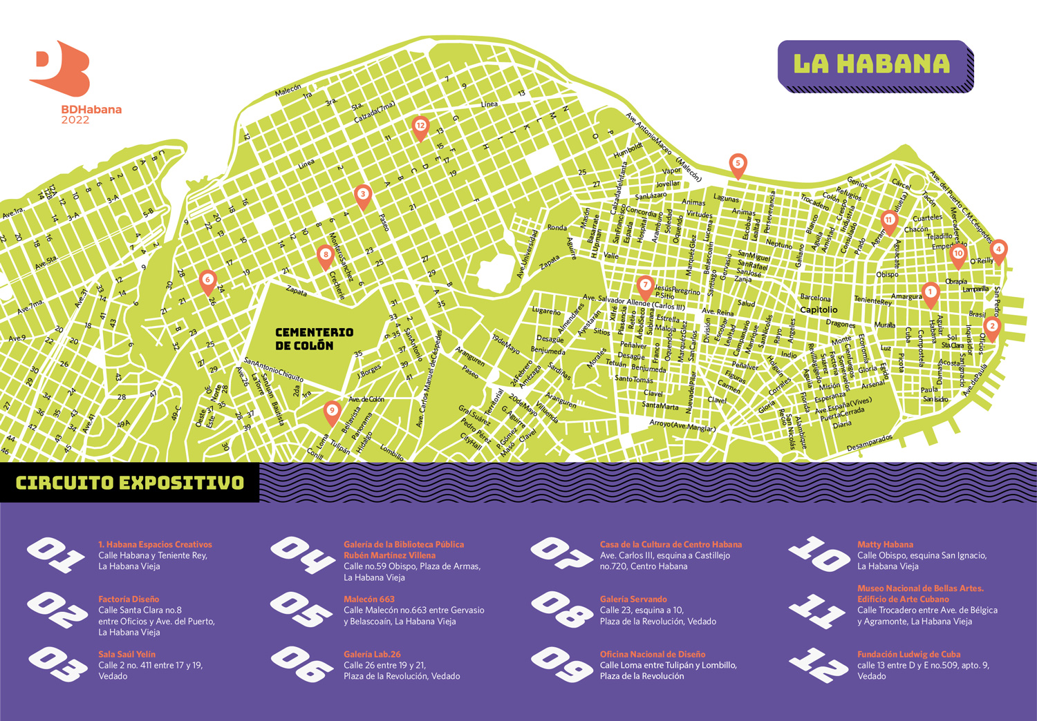 circuito expositivo BDHabana 2022